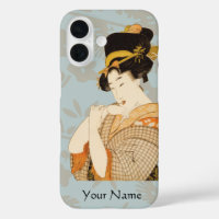 Fille de Geisha japonaise vintage en kimono