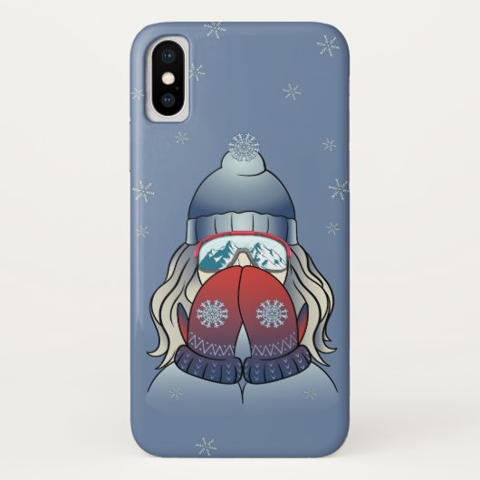 Coques Case-Mate iPhone Fille de l'hiver (Dos)