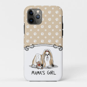 Case-Mate iPhone Case Fille de maman Chih Tzu (blanc tan) Chien Maman mi
