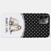 Coques Case-Mate iPhone Fille de maman Chih Tzu (blanc tan) Chien Maman mi (Dos (Horizontal))