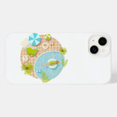 Coques Case-Mate iPhone Fille de piscine en bikini plage d'été (Verso (horizontal))