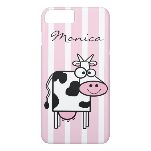 Coques Case-Mate iPhone Fille de vache souriante Poster de animal Monogram (Dos)