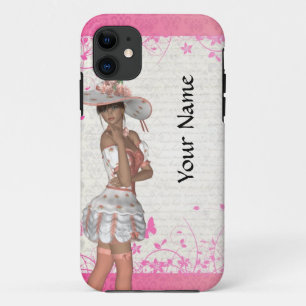 Coques Pour iPhone fille d'été rose