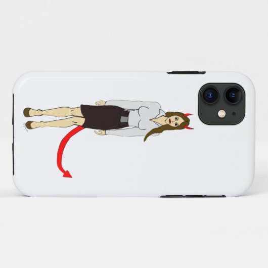 Coques Case-Mate iPhone fille diable (Dos (Horizontal))