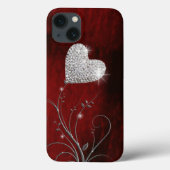 Coques Case-Mate iPhone Fille du coeur Lovely Red (Verso)