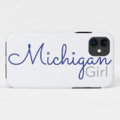 Coques Case-Mate iPhone Fille du Michigan (Dos (Horizontal))