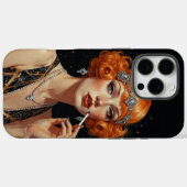 Coques Case-Mate iPhone Fille élégante Art Déco Flapper (Verso (horizontal))