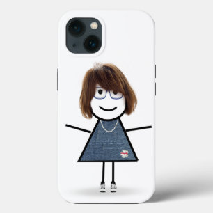 Case-Mate iPhone Case Fille en bâtonnets avec des lunettes