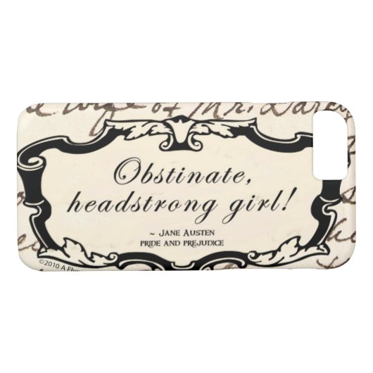 Coques Case-Mate iPhone Fille entêtée obstinée (Dos (Horizontal))