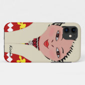 Coques Case-Mate iPhone Fille esquimaude mignonne Dol de bande dessinée (Dos (Horizontal))
