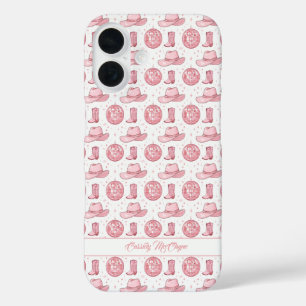 Coques iPhone 16 Fille esthétique Pink Country Cowgirl