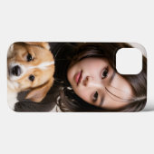 Coques Case-Mate iPhone Fille et chien (Verso (horizontal))