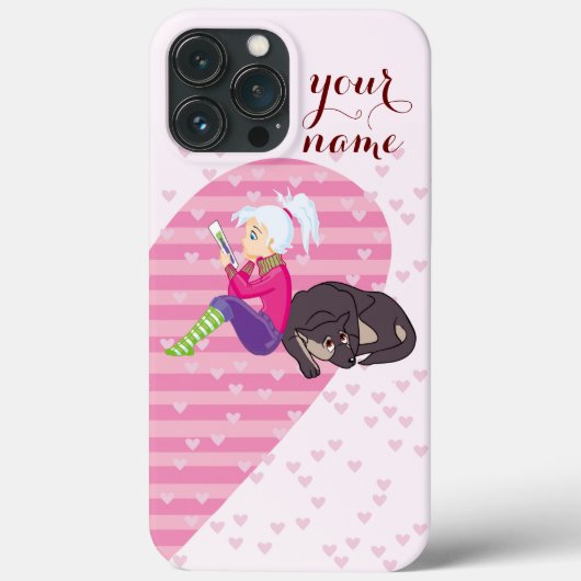 Coques Case-Mate iPhone Fille Être amoureuse (Verso)