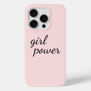 Coque iPhone 15 Pro Fille Gang Fille Puissance Féminisme Moderne Rose 