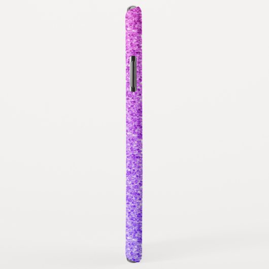 Coques Case-Mate iPhone Fille Glam Ombre Parties scintillant violette étin (Dos/Droite)