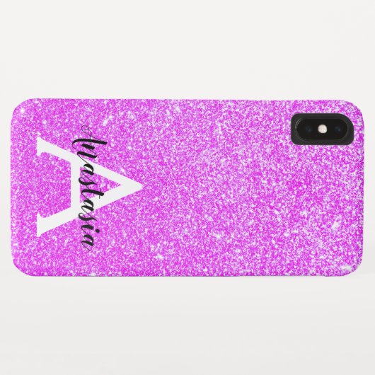 Coques Case-Mate iPhone Fille Glam Purple Parties scintillant Étincelles N (Dos (Horizontal))