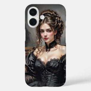 Coques iPhone 16 Fille habillée victorienne belle couverture