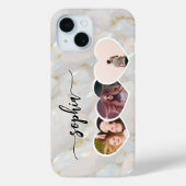 Coques Case-Mate iPhone Fille Holographique Pierre Opale Collage Photo Per (Verso)