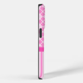 Coques Case-Mate iPhone Fille Jacquard rose et rayures Papillon (Verso / Droite)