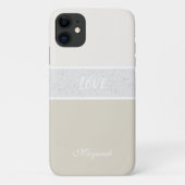 Coques Case-Mate iPhone Fille minimale blanche douce (Dos)