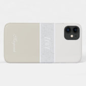 Coques Case-Mate iPhone Fille minimale blanche douce (Dos (Horizontal))
