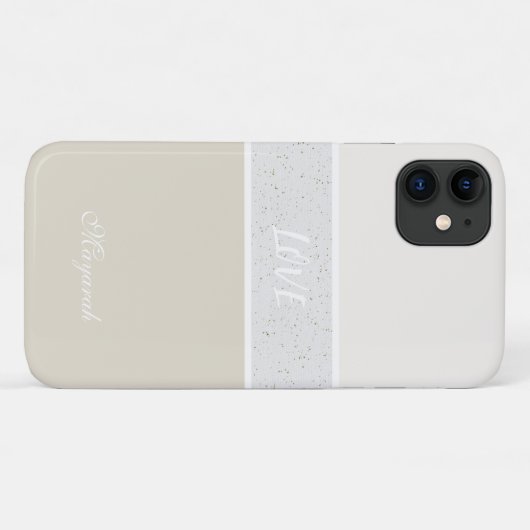 Coques Case-Mate iPhone Fille minimale blanche douce (Dos (Horizontal))
