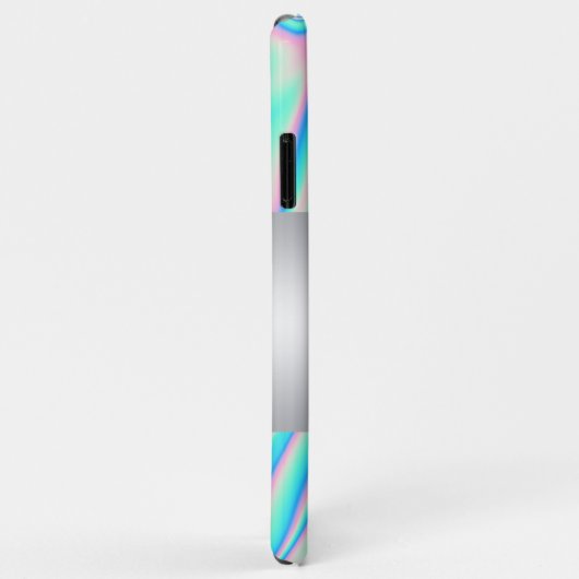 Coques Case-Mate iPhone Fille moderne élégante, Holographie de chat (Dos/Droite)