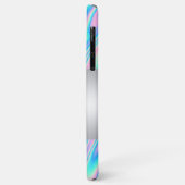 Coques Case-Mate iPhone Fille moderne élégante, Holographie de chat (Dos/Gauche)