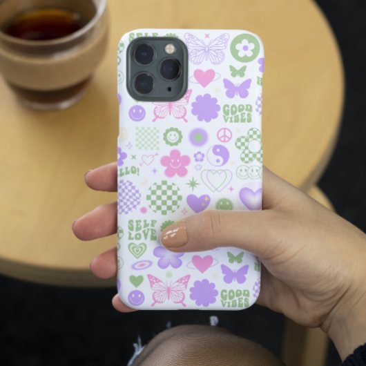 Coques Case-Mate iPhone Fille Moderne Papillon Groovy Good Vibes Y2K