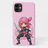 Coques Case-Mate iPhone Fille Ninja rose (Dos)