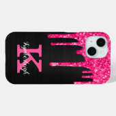 Coques Case-Mate iPhone Fille Noir Hot Rose Parties scintillant Drivers No (Verso (horizontal))