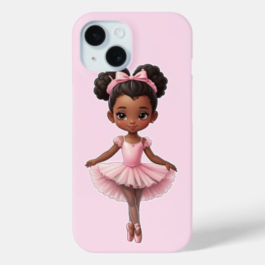 Coques Case-Mate iPhone Fille noire Ballerina Rose Ballet (Verso)