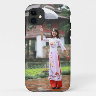 Coque iPhone 11 Fille Parapluie Asiatique Pluie Femme