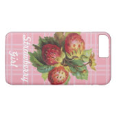 Coques Case-Mate iPhone Fille personnalisable de fraise (Dos (Horizontal))