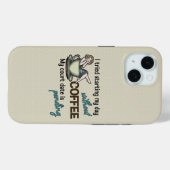 Coques Case-Mate iPhone Fille Pin-up Accro au Café (Verso (horizontal))