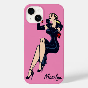 Coques Pour iPhone Fille pin-up de charme rétro blonde jolie vintage