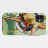 Coques Case-Mate iPhone Fille pin-up de tir à l'arc (Dos (Horizontal))