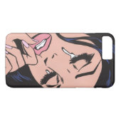 Coques Case-Mate iPhone Fille pleurante triste d'art de bruit (Dos (Horizontal))