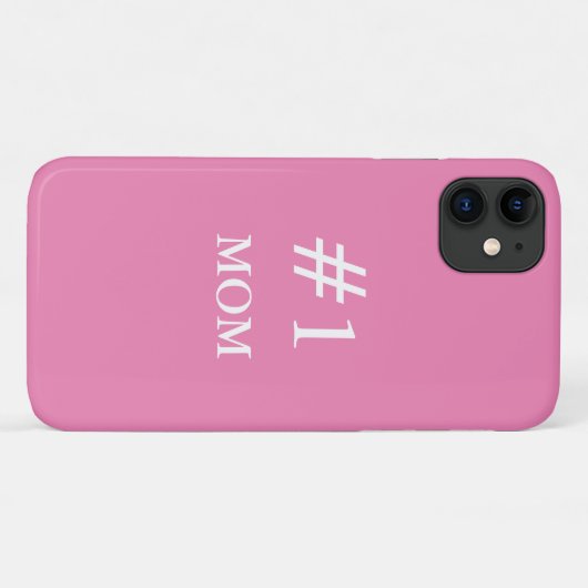 Coques Case-Mate iPhone Fille rose #1 Maman (Dos (Horizontal))