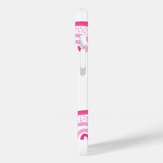 Coques Case-Mate iPhone Fille rose arc-en-ciel prénom (Verso / Gauche)