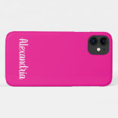 Coques Case-Mate iPhone Fille ROSE CHAUD Couleur solide (Dos (Horizontal))