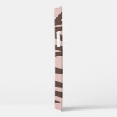 Coques Case-Mate iPhone Fille rose et Brown Zebra (Verso / Droite)