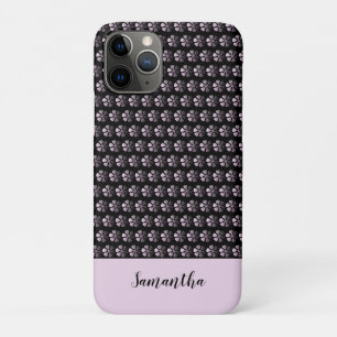 Case-Mate iPhone Case Fille rose Floral Personnalisé Noir