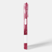 Coques Case-Mate iPhone Fille rose Glam Glitzy Tinsel Stripes (Verso / Droite)