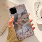 Coques Case-Mate iPhone Fille Rose Gold Parties scintillant Photo Votre no