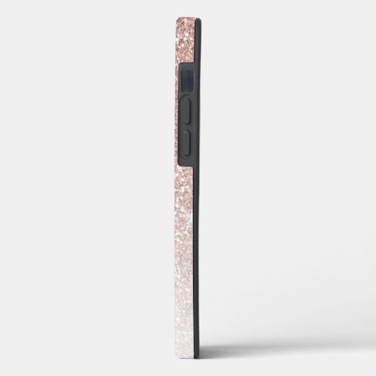 Coques Case-Mate iPhone Fille Rose Parties scintillant or rose Monogramme  (Verso / Gauche)