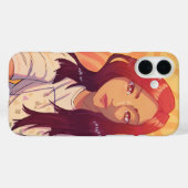 Coques Case-Mate iPhone Fille rouge Anime (Verso (horizontal))