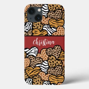 Case-Mate iPhone Case Fille Rouge Joueuse Coeurs Posters de animaux Nom