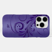Coques Case-Mate iPhone Fille rouge mauve métallique (Verso (horizontal))