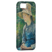 Coques Case-Mate iPhone Fille rurale de Camille Pissarro | avec un chapeau (Dos/Droit)